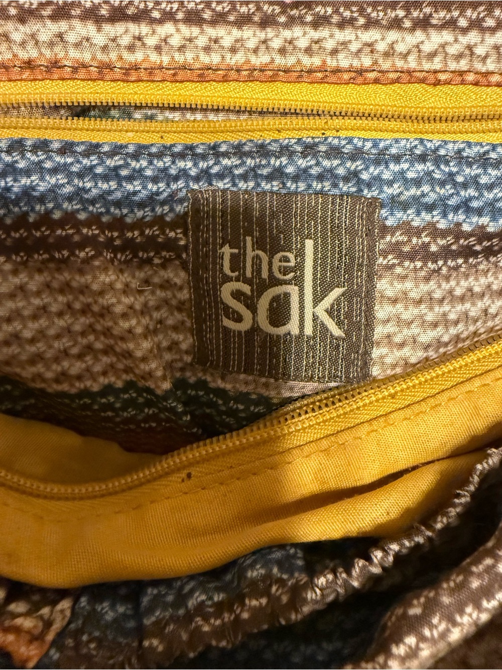 The Sak Yellow Leather Tote with Braided Handles - Picture 7 of 9